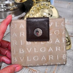 Bulgari compact wallet
